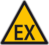 Logo ATEX zones explosibles